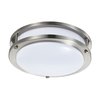 Nuvo Lighting 16W 10" LED Flush Mount, 3K Dimmable, Brushed Nickel White Lens 62/1561